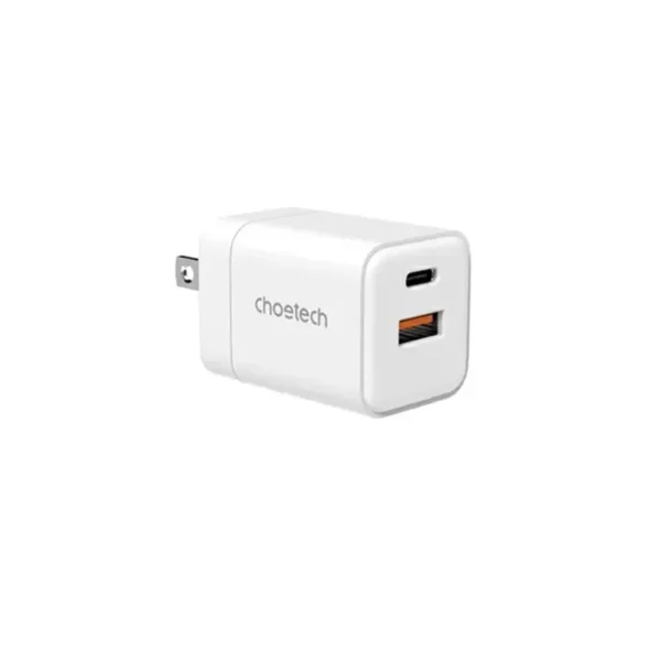Choetech PD5012 30W GaN Wall Charger — USB-C and USB-A Together