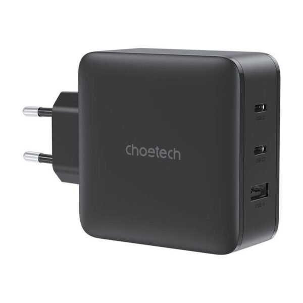 Choetech PD8005 — 100W GaN wall charger (2× USB-C, USB-A)