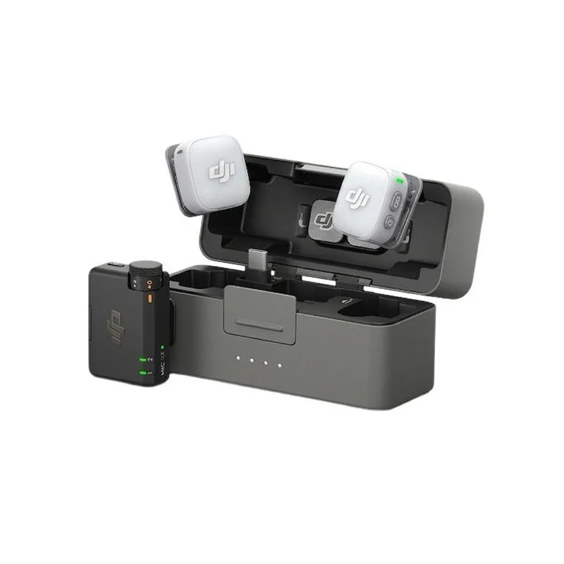 DJI Mic Mini 2S Kit — 2 Transmitters, Receiver & Charging Case for Dual-Voice Capture