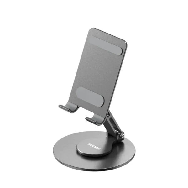Dudao F17 Gray Aluminum Desk Phone Stand – Foldable Desktop Holder