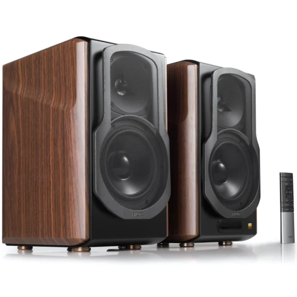 Edifier S2000MKIII – Brown Hi-Res Bluetooth Active Bookshelf 2.0 – 1 Year Warranty