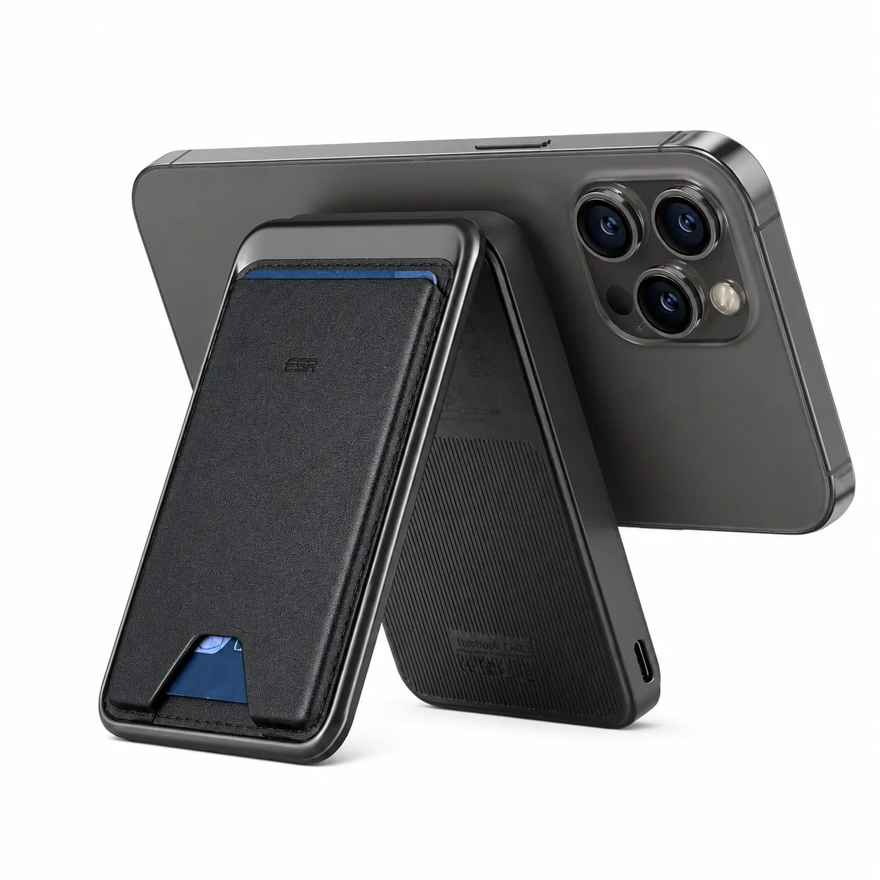 ESR HaloLock 5000mAh MagSafe Power Bank Wallet – Midnight Black