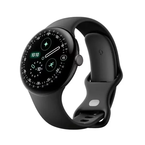 Google Pixel Watch 4 WiFi 45mm | Matte Black Aluminum & Obsidian Active Band