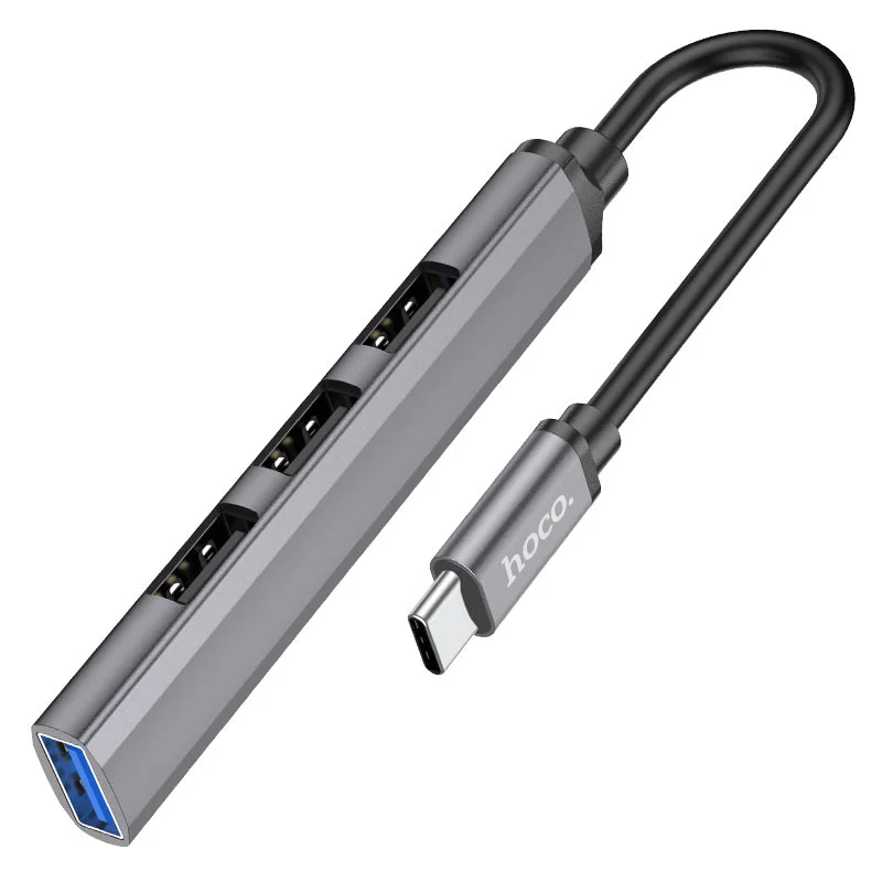 Hoco HB26 Type-C Splitter — One USB 3.0 and Three USB 2.0 Ports