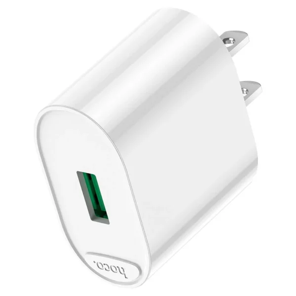 Hoco C109 18W Single-Port USB-A Wall Adapter — Flame-Retardant PC
