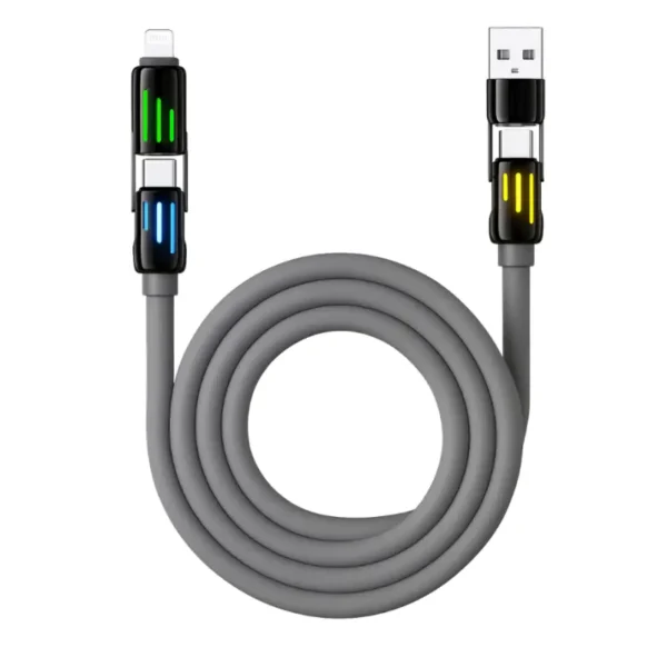 Infinix XDX15 — 240W Four-Connector PD & Data Cable (1.2 m)