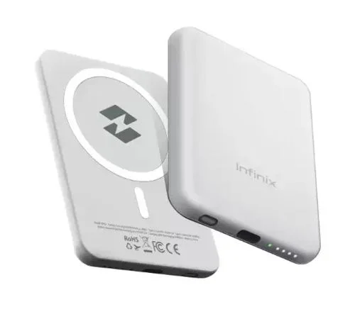 Infinix Magpower XP03 — White Magnetic 3020mAh Wireless Power Bank
