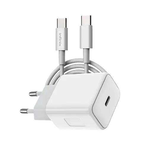 Infinix XC05 20W PD Charger Kit — Compact Adapter with USB-C Cable