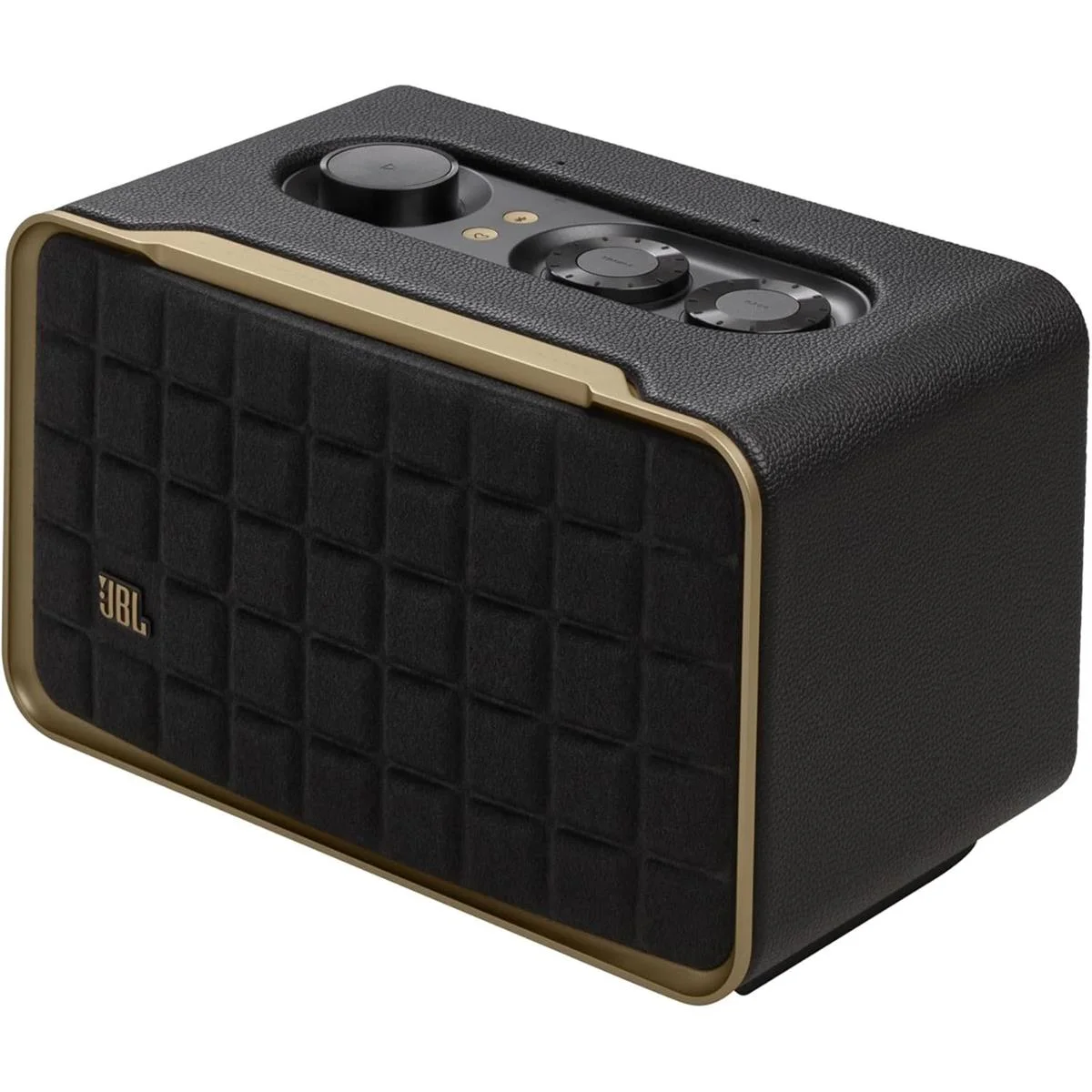 JBL Authentics 200 Black — Heritage Smart Speaker, 90W Stereo Wi-Fi