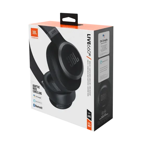 JBL Live 660NC Black – Over-Ear Bluetooth with Adaptive ANC