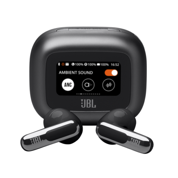 JBL Live Flex 3 Bluetooth Earbuds — Adaptive ANC, Case Touch Screen & 50 Hours