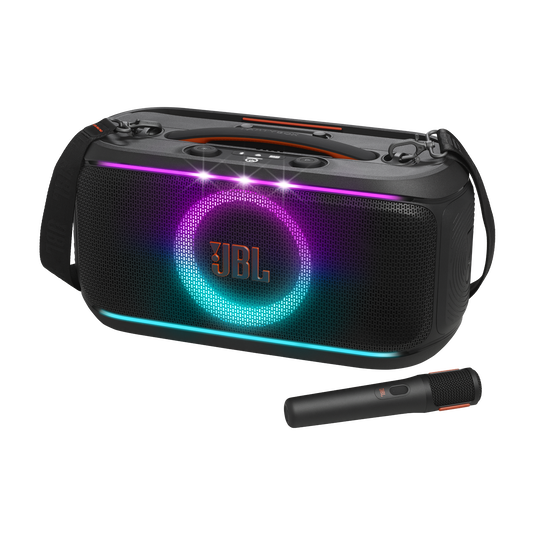JBL PartyBox On-The-Go 2 — Portable Speaker with Lightshow & Karaoke