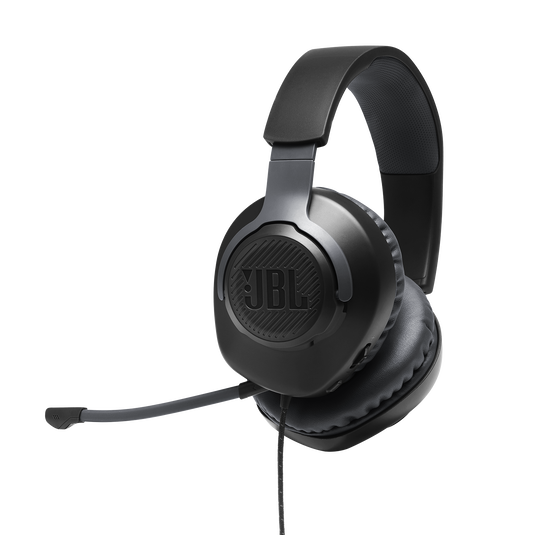 JBL Quantum 100 Over-Ear Wired Gaming Headset – Black