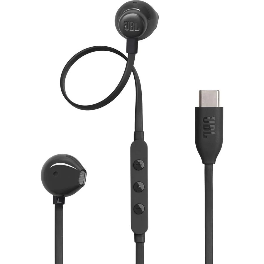 JBL Tune 305C — USB-C Wired Earphones with Inline Mic
