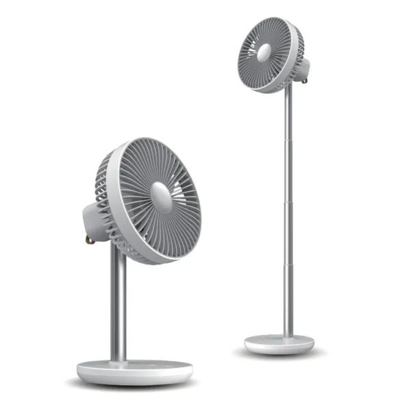 JisuLife FA13P Life7 Fan – 8000 mAh Table or Floor Mount (White)