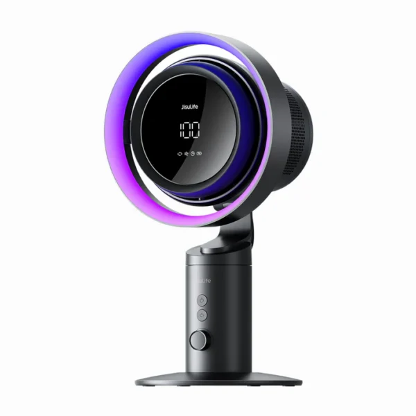 JisuLife Table Fan Pro3 — 10000mAh Cordless Desk Fan, Dark Grey