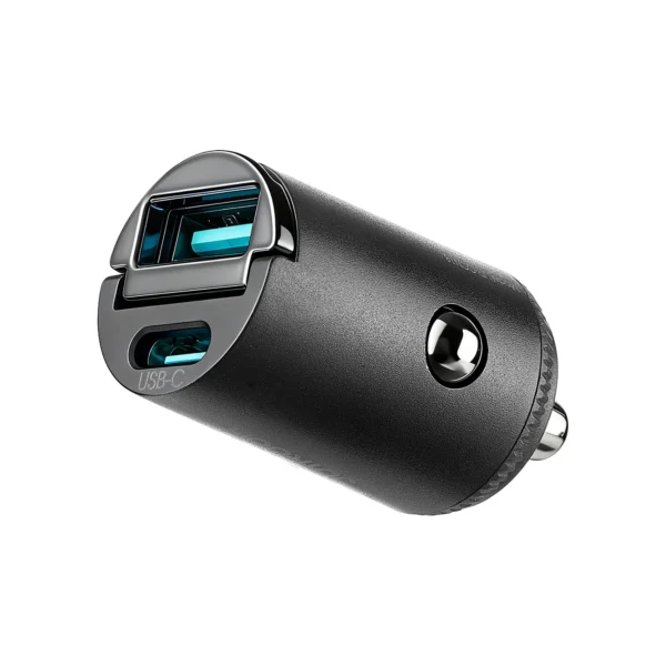 Joyroom JR-CCN18 65W Compact Pull-Ring Car Adapter (USB-C & USB-A)