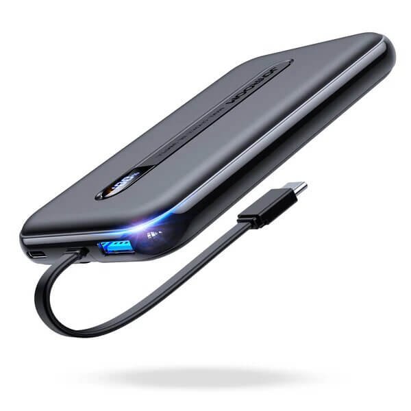 Joyroom JR-L001 20W 10000mAh Bank — Built-In USB-C/Lightning Cable