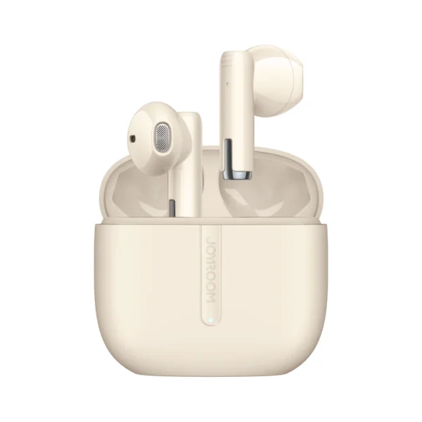 Joyroom JR-PB3 Wireless Earbuds — Beige, 20H Battery & 65ms Latency