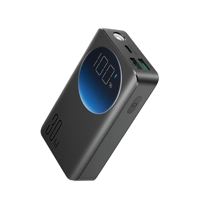 Joyroom JR-PBF01 10000mAh 30W PD Power Bank — Display & Flashlight