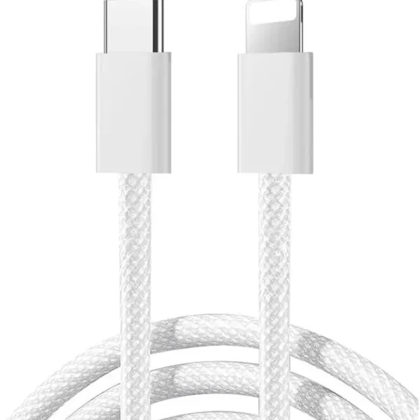 Joyroom S-A45 Ben 30W Woven USB-C to Lightning Cable 1m White (MFi)