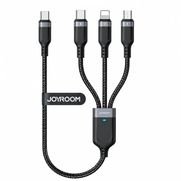 Joyroom S-A61 OmniGo 3-in-1 USB-A Cable — 3.5A, Type-C / Lightning / Micro USB, 1.2 m
