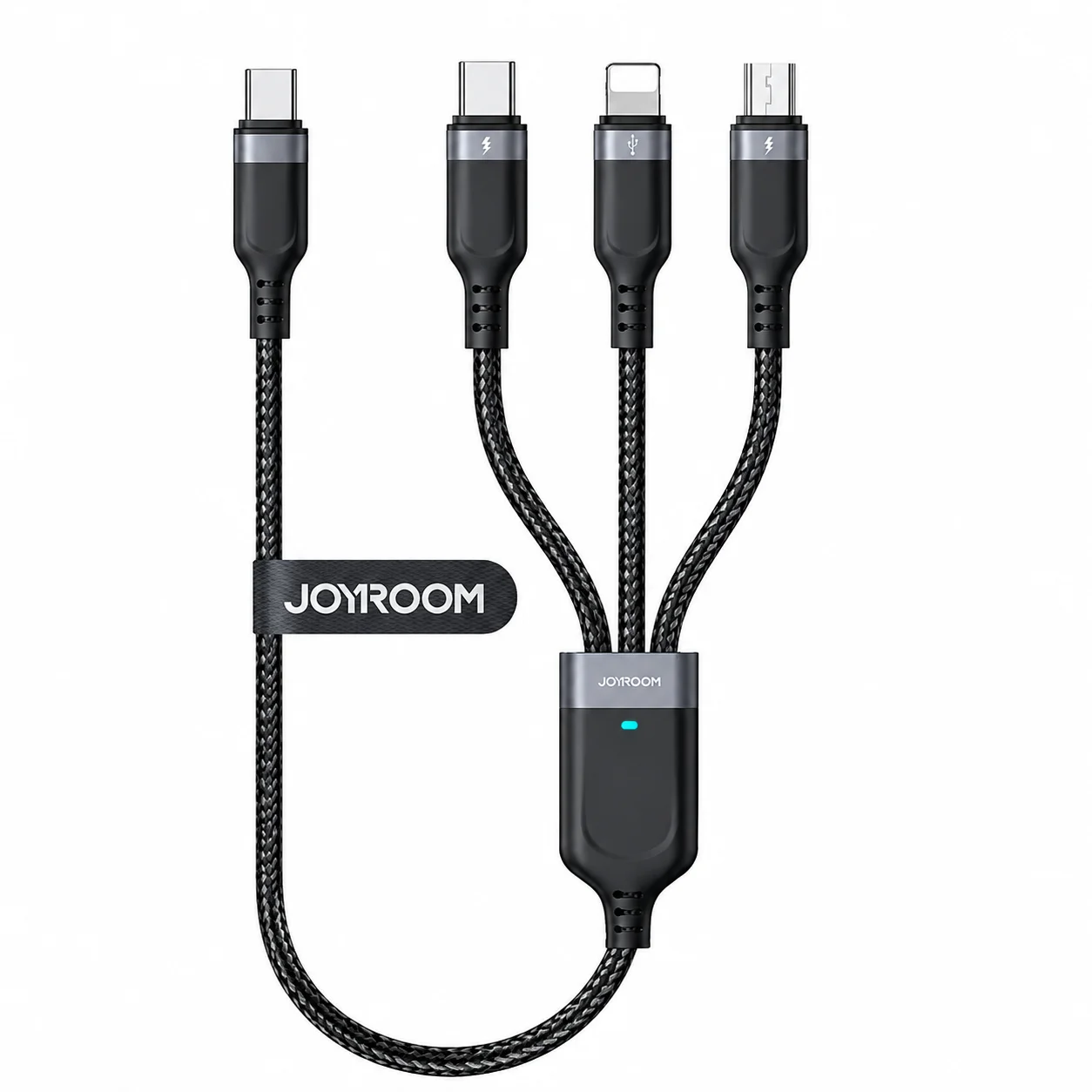 Joyroom S-A61 OmniGo 3-in-1 USB-A Cable — 3.5A, Type-C / Lightning / Micro USB, 1.2 m