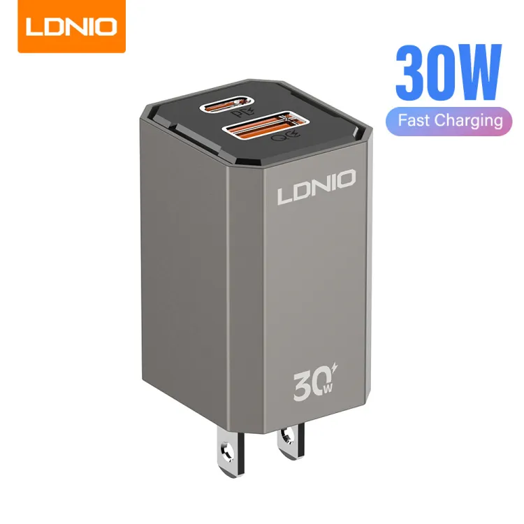 Ldnio A2527C 30W Foldable Wall Charger with USB-A to USB-C Cable