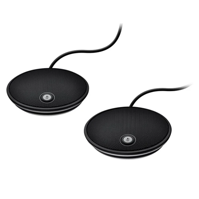 Logitech Group Expansion Microphones – Two-Mic Kit (28 ft Coverage)
