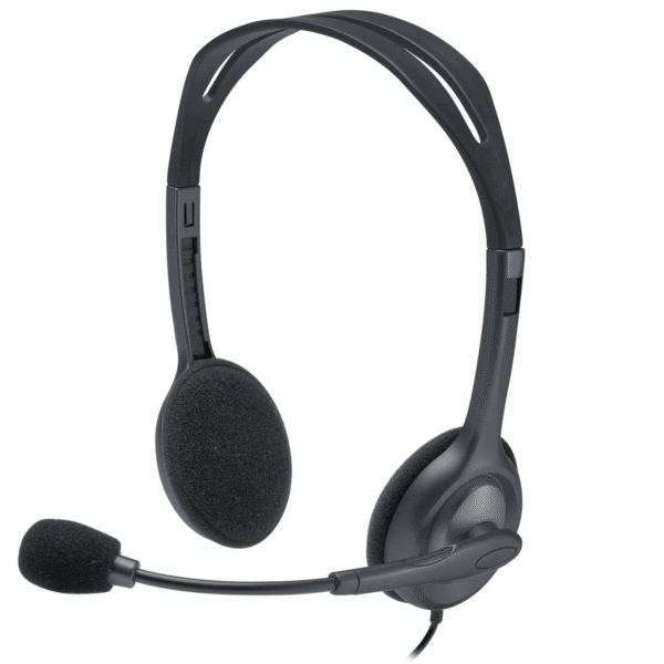 Logitech H111 Stereo Headset — 3.5 mm Jack with 180° Rotating Boom