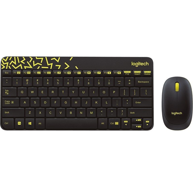 Logitech MK240 Wireless Keyboard & Mouse Set — Nano Receiver, Black