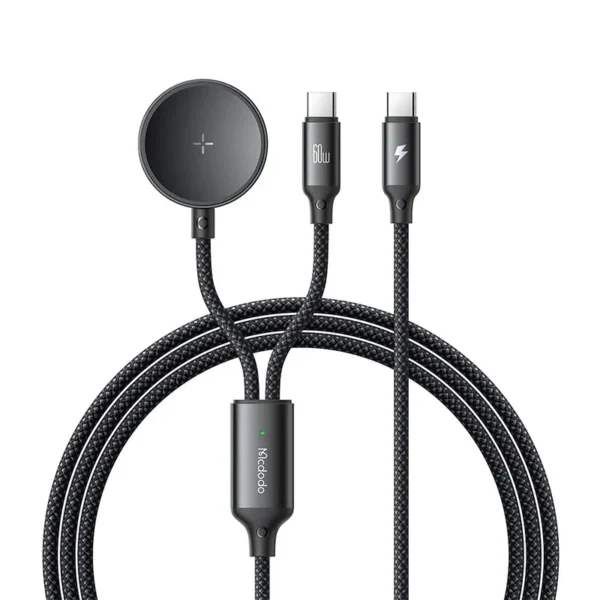 Mcdodo CA-4210 — 1.2 m 2-in-1 USB-C Cable with Samsung Watch Pad