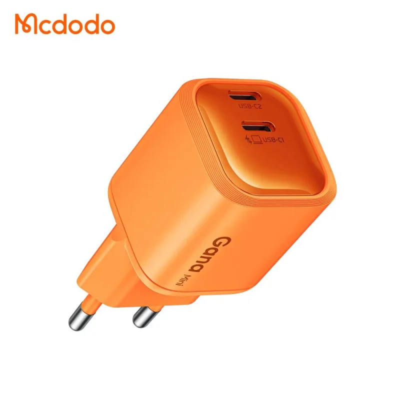 Mcdodo CH-1002 45W GaN Dual USB-C Wall Charger — Cosmic Orange