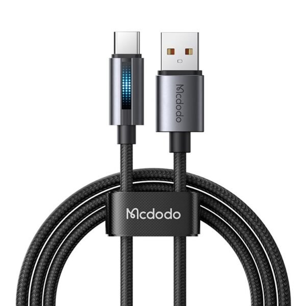 Mcdodo CA5180 Black USB-A to USB-C Cable — 6A, 100W, 4 ft