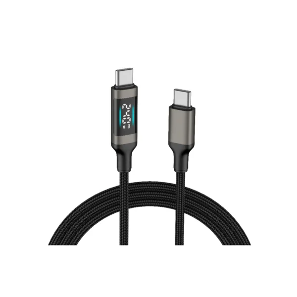Micropack MC-C240 2m Braided USB-C Cable — 240W PD 3.1 with Power LED