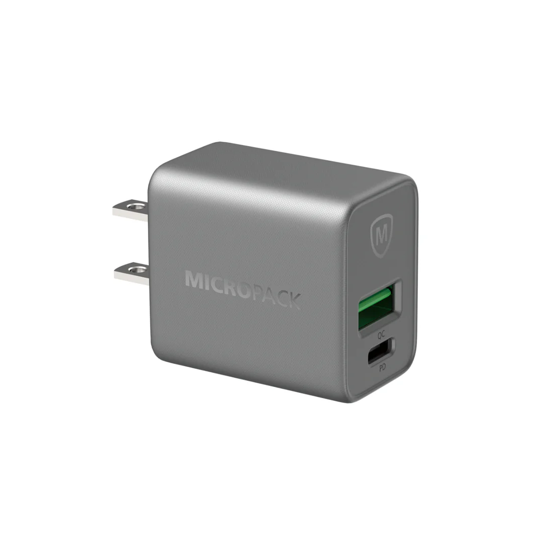 Micropack MWC-233PD — 33W Dual-Port PD & QC 3.0 Wall Charger
