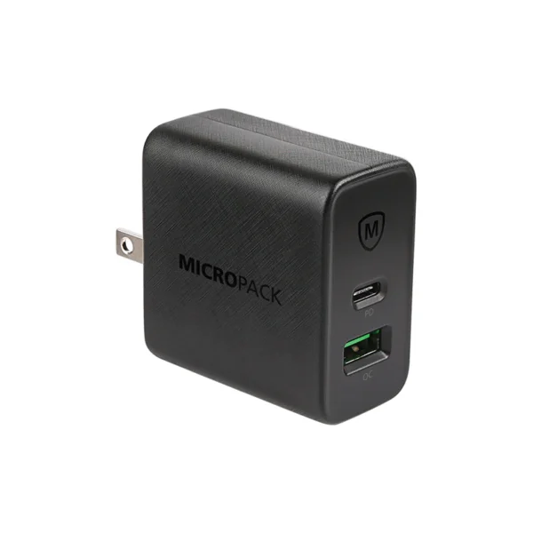 Micropack MWC-265PD GaN Wall Adapter — 65W USB-C & USB-A