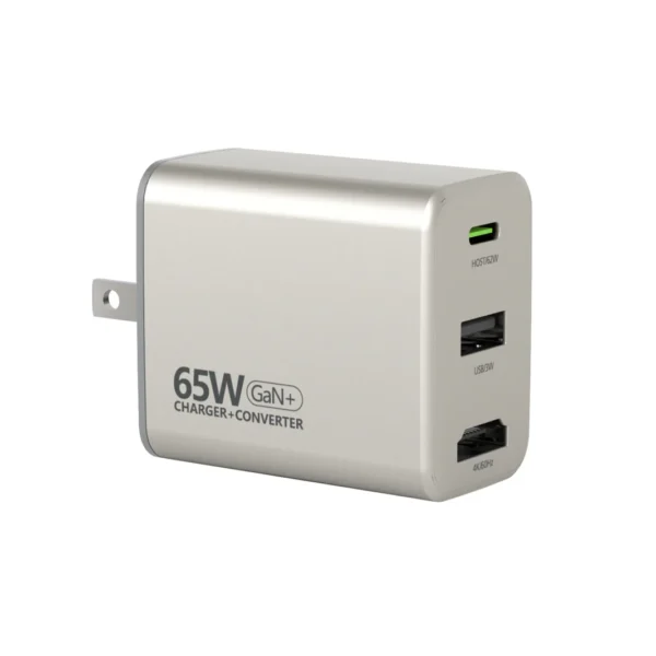Micropack MWC-265H — 65W GaN Wall Adapter with 4K HDMI & Included USB-C Cable