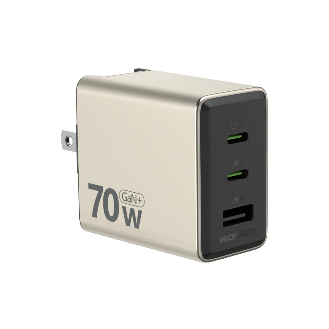 Micropack MWC-370 70W Universal USB-C Wall Charger — Compact PD Adapter
