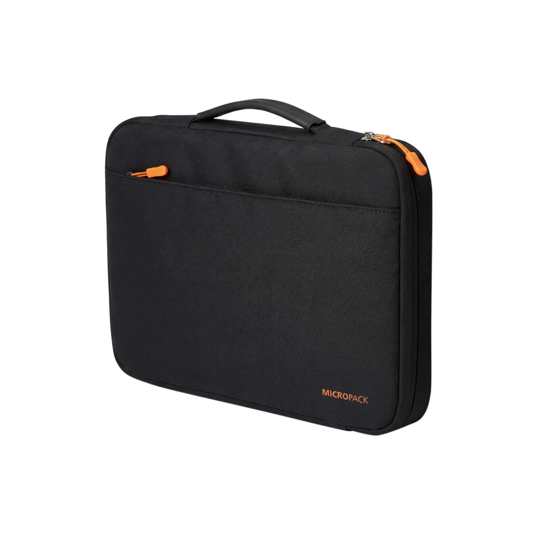 Micropack MSL-01 14-Inch Sleeve Case — Hidden Handle & Suitcase Loop