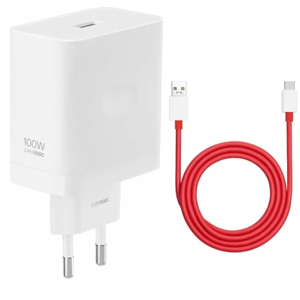 OnePlus SuperVooc 100W Wall Adapter — Compact Global-Voltage Charger