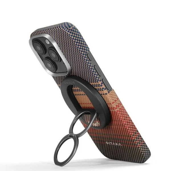 Pitaka KI1601SUMG Tactile Woven MagSafe Grip3 Shell — iPhone 16 Pro Max (Sunset)