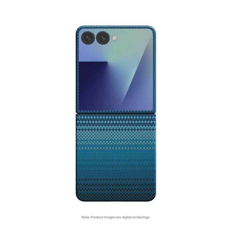 Pitaka Samsung Galaxy Flip 7 Moonrise Case FMFLIP7 — Slim Aramid MagSafe Cover