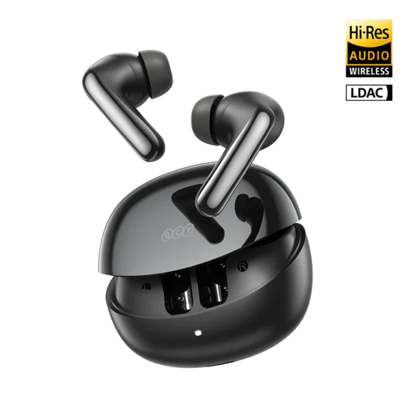 QCY MeloBuds N60 Wireless Earbuds — 45H Runtime, LDAC Hi-Res & -56dB ANC
