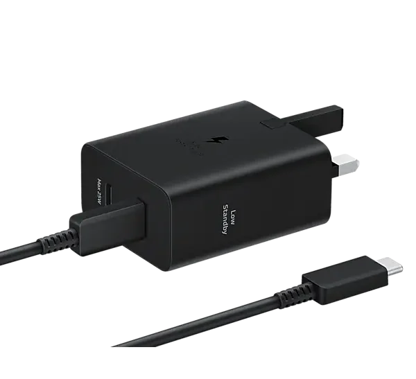 Samsung PD Duo 50W UK Plug Adapter with 5A USB-C Cable