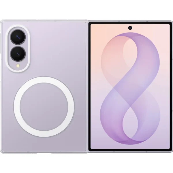 Samsung Galaxy Z Fold8 Clear Magnet Case | Transparent Shell with Integrated Magnets