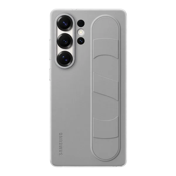 Samsung Galaxy S25 Ultra Standing Grip Cover — Silicone Case with Stand
