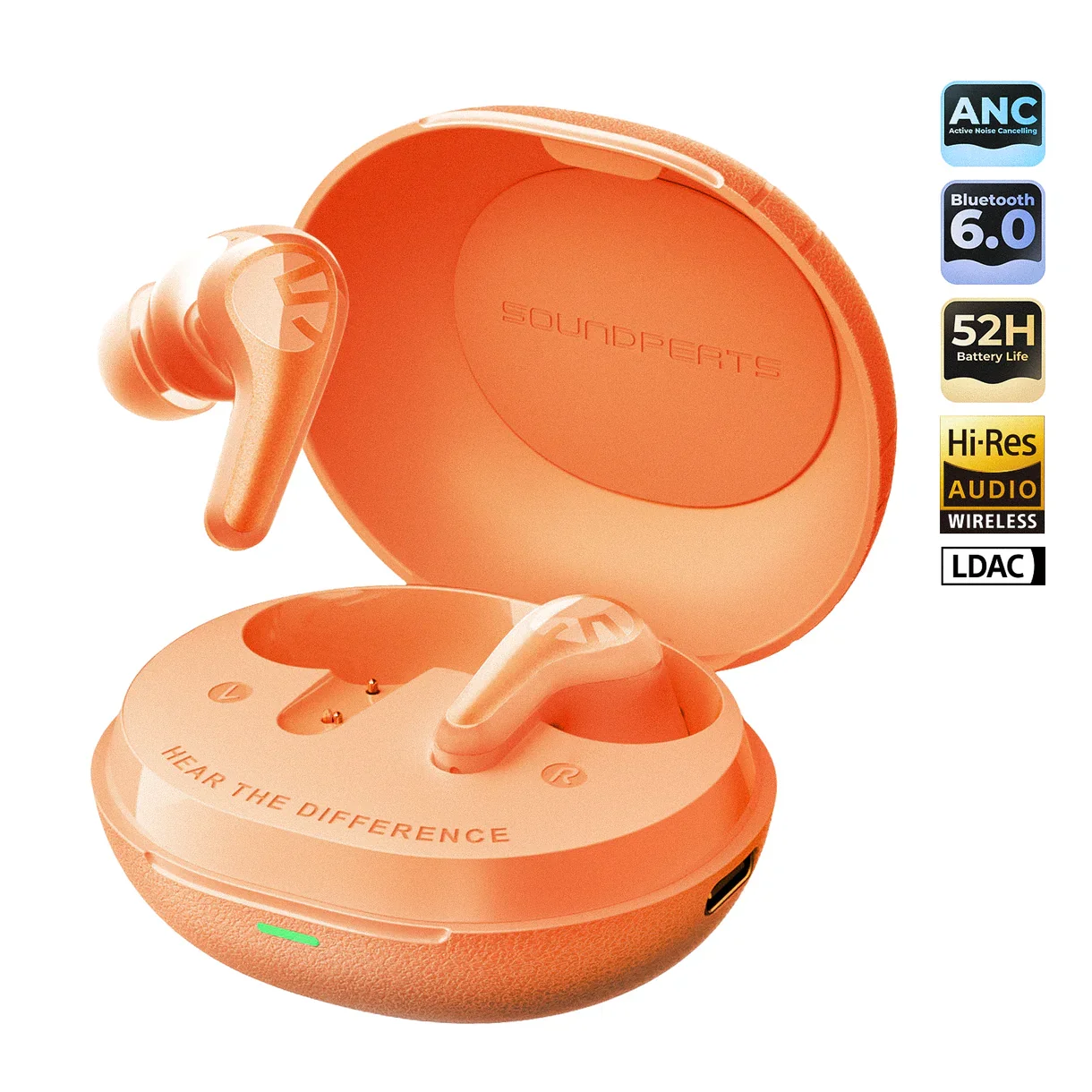 Soundpeats C30 Wireless Earbuds — Hybrid 52 dB ANC, LDAC Hi-Res