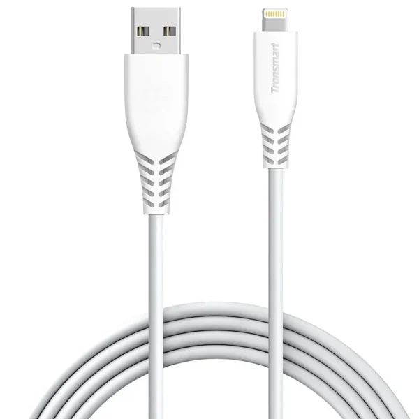Tronsmart LAC01 White Lightning Cable — 4 ft MFi Charge & Sync