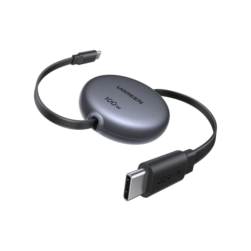 UGREEN Nexode 65904 — 100W Retractable USB-C Cable, 1m Adjustable